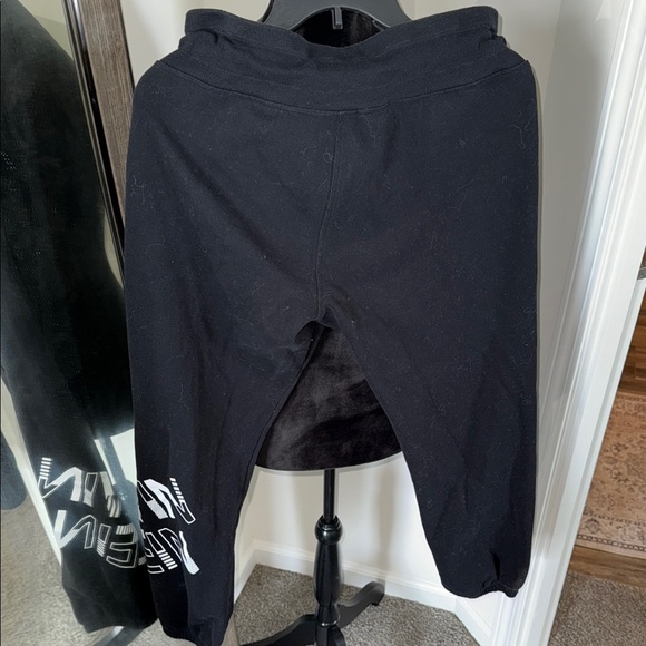 Calvin Klein Black Joggers with Tapered Elastic Ankle - Picture 3 of 3